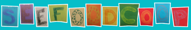 SeeFoodcoop - Buchstaben in verschiedenen Farben