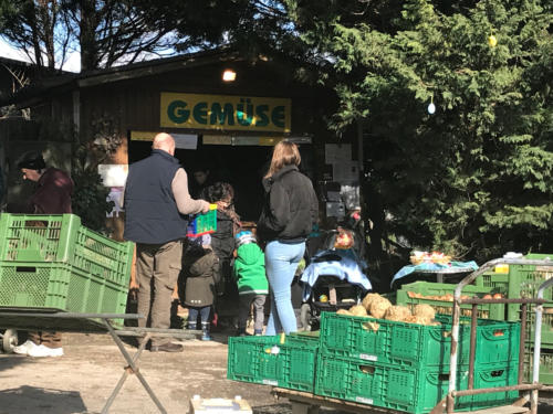 Abholung vor Ort bei Mader - Stand direkt vor dem Hof